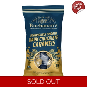 Buchanan's Dark Chocolate Caramels -120g Bag Buchanans Caramel Toffees